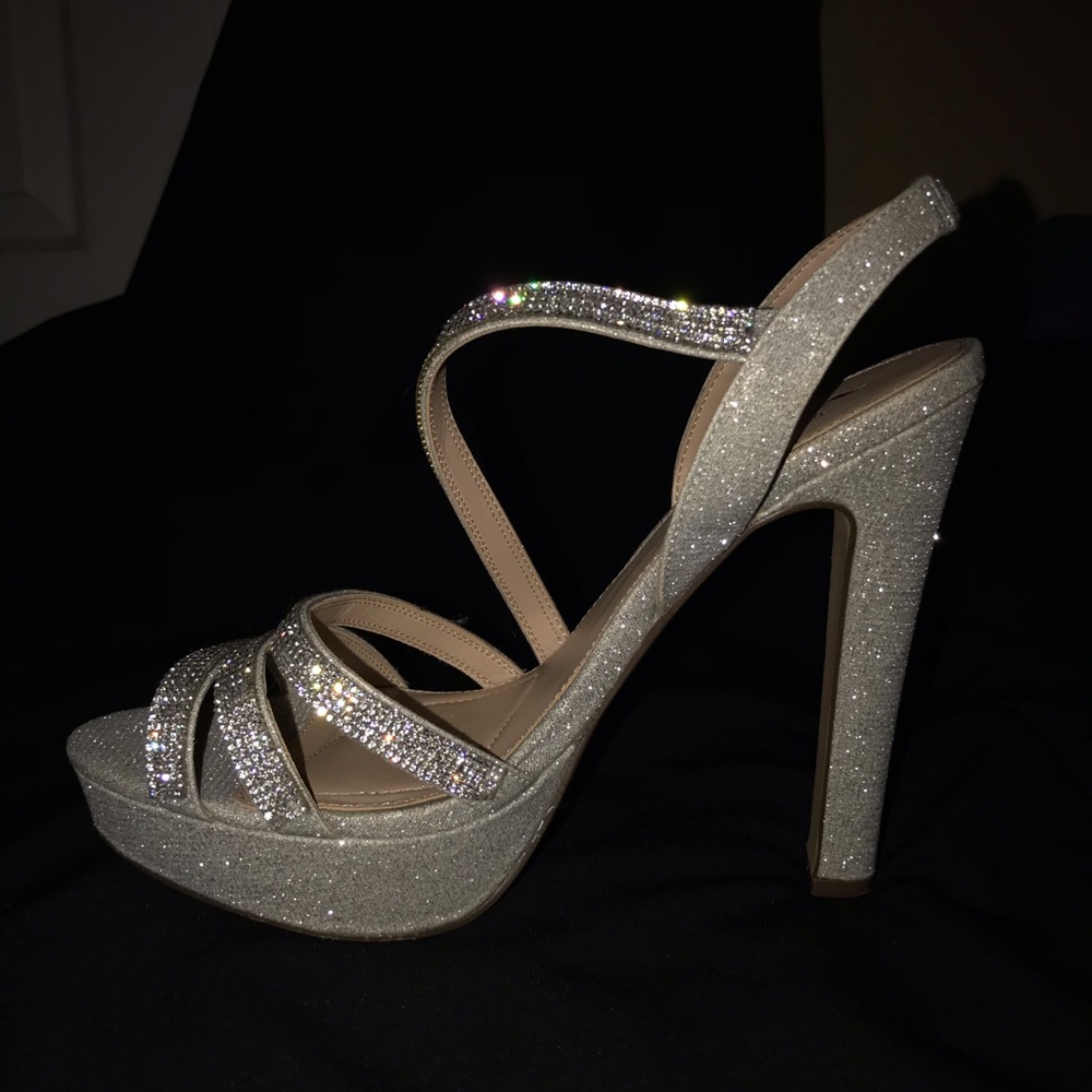 Silver High Heels